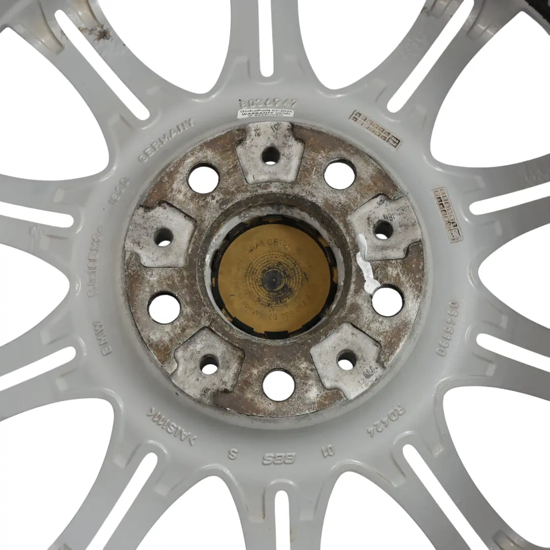 Alloy Wheel Rim 18" ET:20 8J M Double Spoke 135 to BMW E60 E61 Silver with Part number 8036947 BMW E60 E61 Silver Alloy Wheel Rim 18" ET:20 8J M Double Spoke 135 - SKU 8036947-2 - Part number 8036947