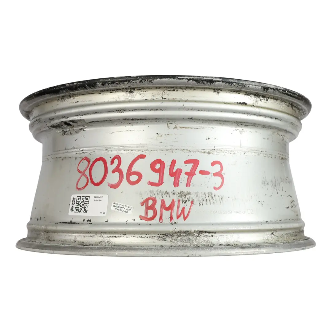 BMW E60 E61 Black Alloy Wheel Rim 18" 8J ET:20 M Double Spoke 135 - SKU 8036947-3 - Part number 8036947