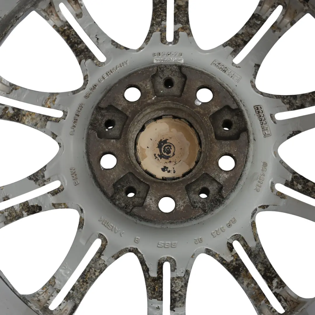BMW E60 E61 Silver Alloy Wheel Rim 18" ET:20 8J M Double Spoke 135 - SKU 8036947-5 - Part number 8036947