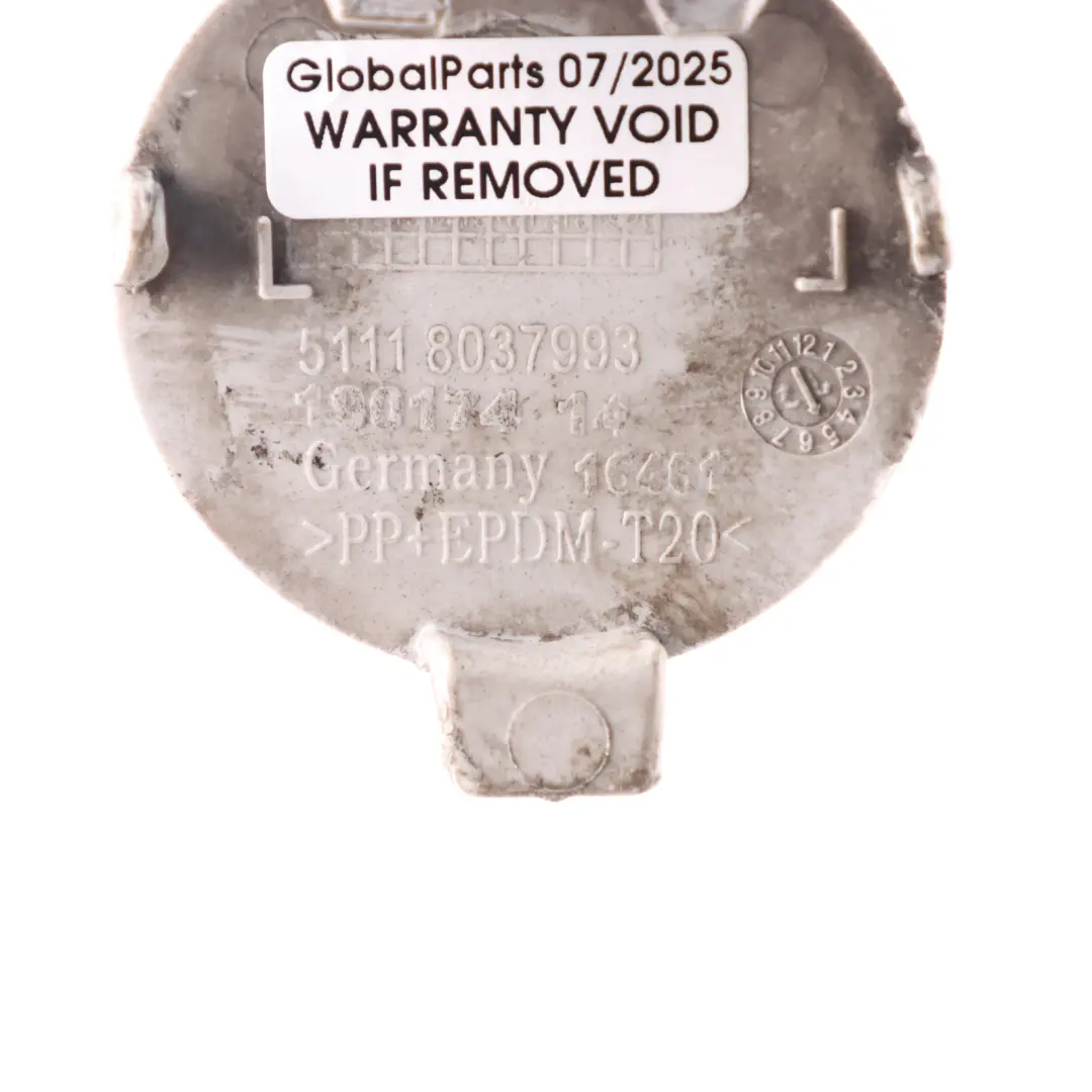 BMW E84 Abschleppöse Abdeckung Klappe Hintere Stoßstange Grau - B39 - SKU 8049932-MG - Teilenummer 8037993