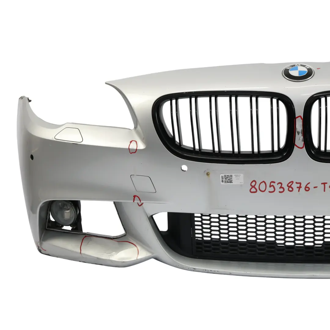 Front Bumper M Sport Trim Panel Surround View Titansilber Metallic - 354 to BMW F10 with Part number 8053876 BMW F10 Front Bumper M Sport Trim Panel Surround View Titansilber Metallic - 354 - SKU 8053876-TS - Part number 8053876