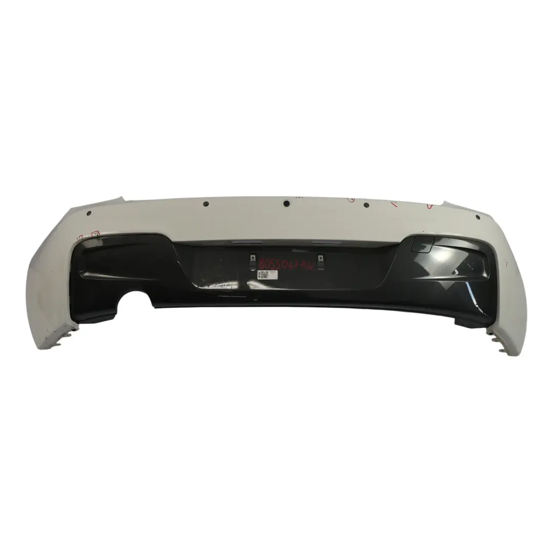 BMW F20 F21 M Sport Rear Bumper Trim Panel PDC Alpinweiss White 3 - 300 - SKU 8055067-AW - Part number 8055067