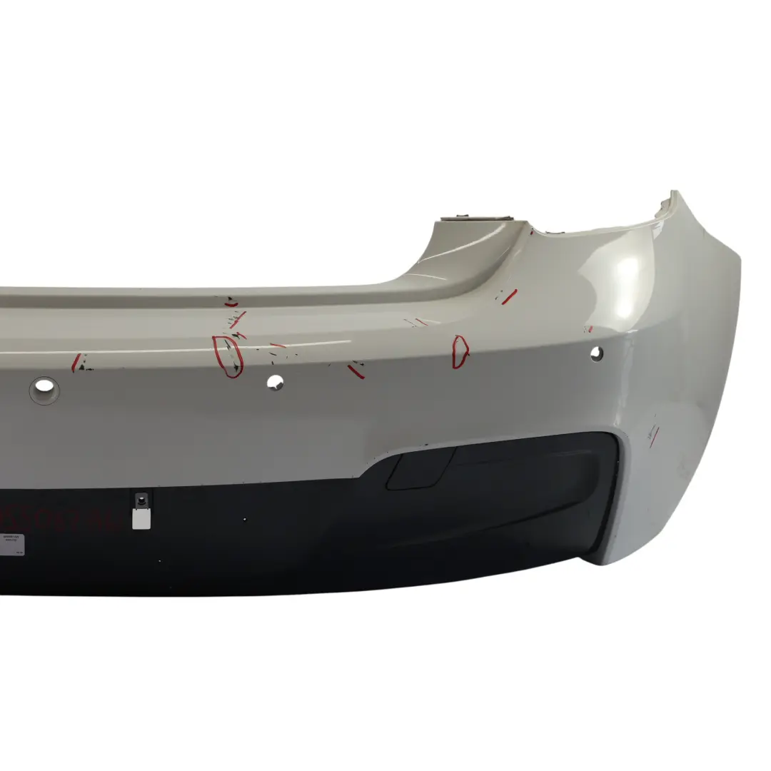 BMW F20 F21 M Sport Rear Bumper Trim Panel PDC Alpinweiss White 3 - 300 - SKU 8055067-AW - Part number 8055067