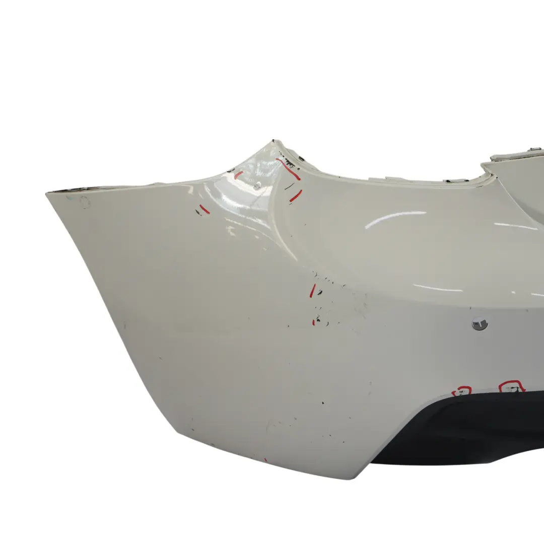 BMW F20 F21 M Sport Rear Bumper Trim Panel PDC Alpinweiss White 3 - 300 - SKU 8055067-AW - Part number 8055067