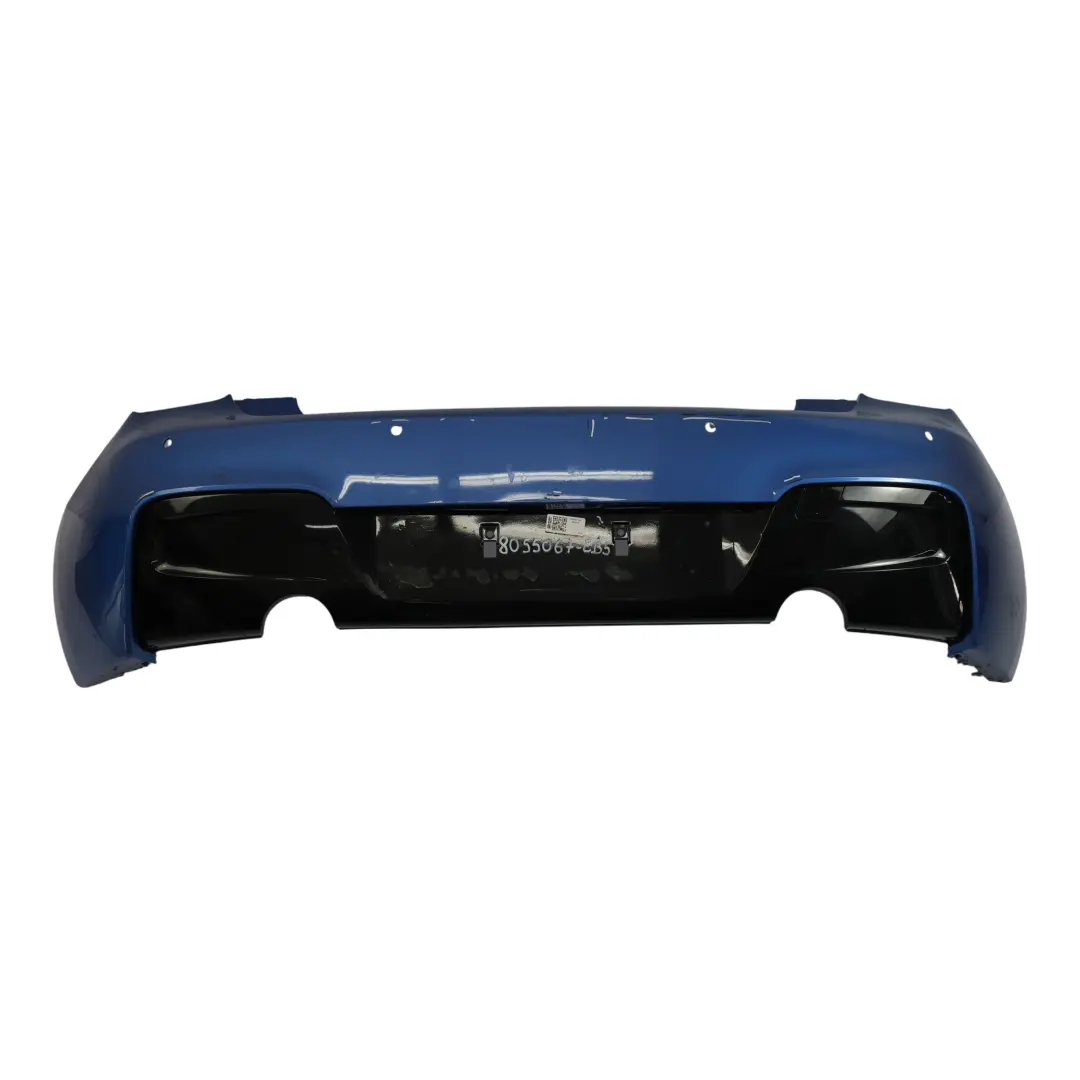 BMW F20 F21 Rear Bumper M Sport Trim Panel Estorilblau Estoril Blue - B45 - SKU 8055067-EB5 - Part number 8055067