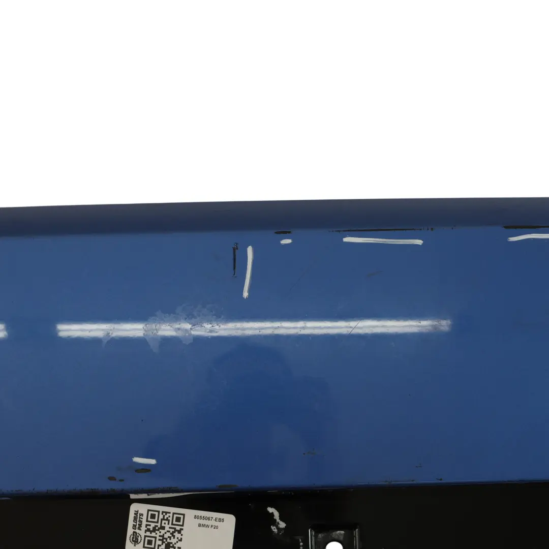 BMW F20 F21 Rear Bumper M Sport Trim Panel Estorilblau Estoril Blue - B45 - SKU 8055067-EB5 - Part number 8055067