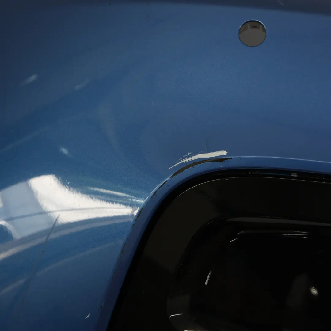 BMW F20 F21 Rear Bumper M Sport Trim Panel Estorilblau Estoril Blue - B45 - SKU 8055067-EB5 - Part number 8055067
