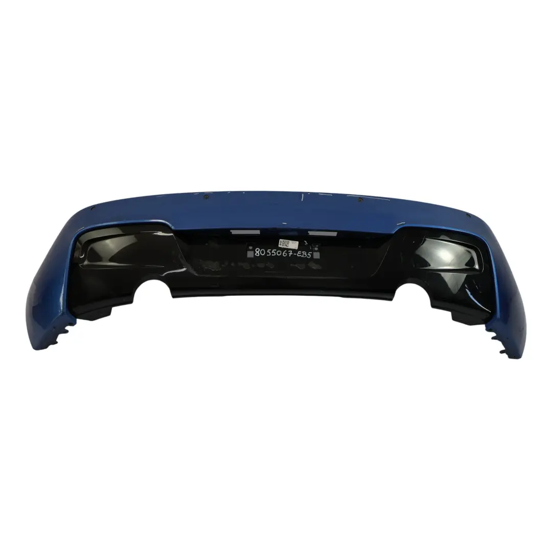 BMW F20 F21 Rear Bumper M Sport Trim Panel Estorilblau Estoril Blue - B45 - SKU 8055067-EB5 - Part number 8055067
