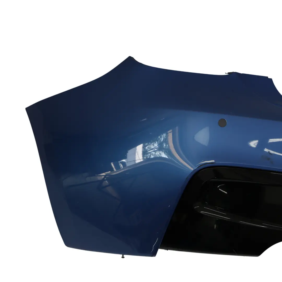 BMW F20 F21 Rear Bumper M Sport Trim Panel Estorilblau Estoril Blue - B45 - SKU 8055067-EB5 - Part number 8055067