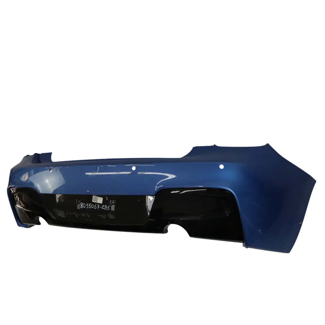 BMW F20 F21 Rear Bumper M Sport Trim Panel Estorilblau Estoril Blue - B45 - SKU 8055067-EB5 - Part number 8055067