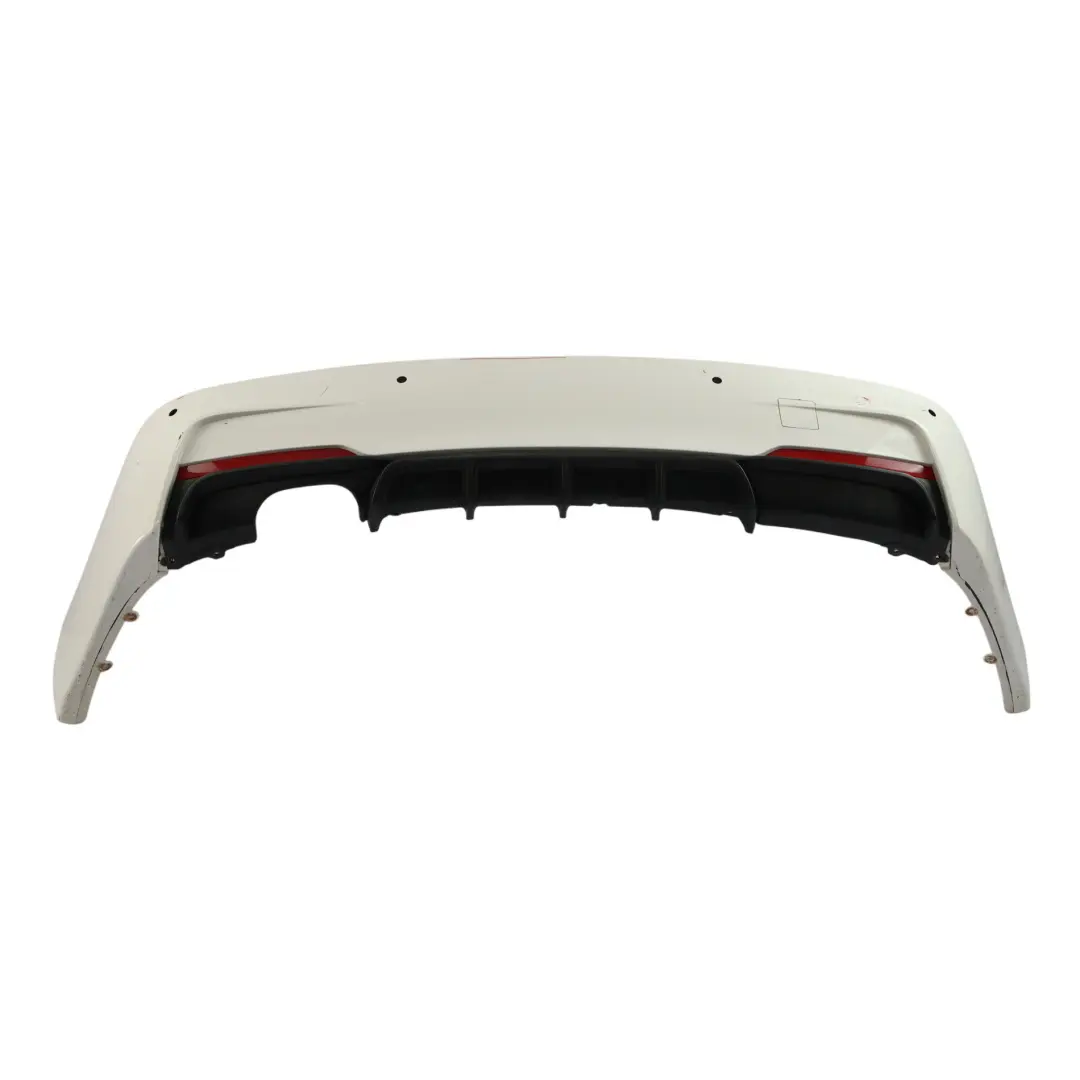 BMW F30 Zderzak Tylny M-Pakiet PDC Alpinweiss 3 Biały - 300 - SKU 8056498-AW - Numer Części 8056498