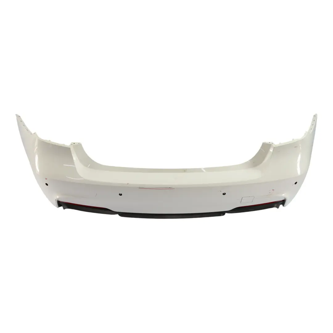 BMW F30 Zderzak Tylny M-Pakiet PDC Alpinweiss 3 Biały - 300 - SKU 8056498-AW - Numer Części 8056498