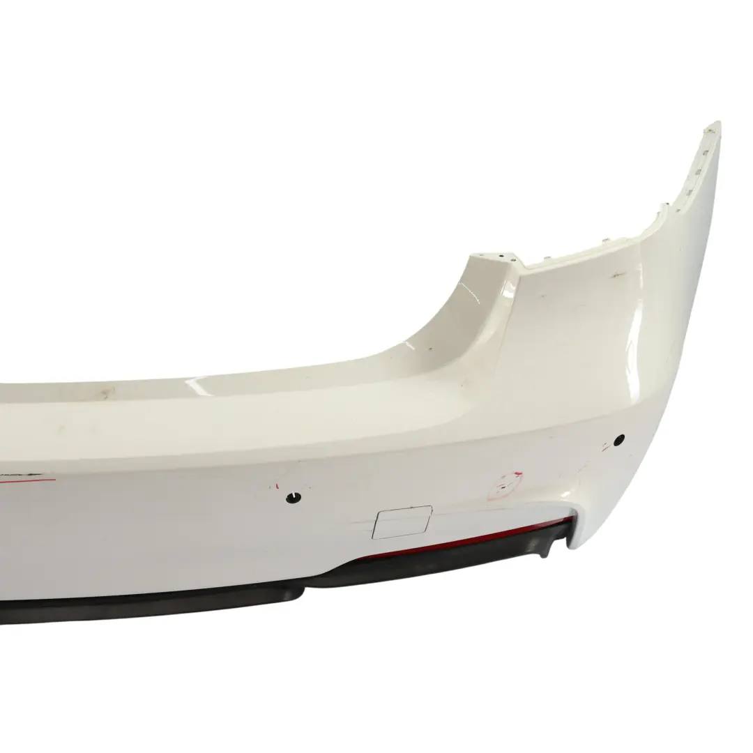 BMW F30 Zderzak Tylny M-Pakiet PDC Alpinweiss 3 Biały - 300 - SKU 8056498-AW - Numer Części 8056498