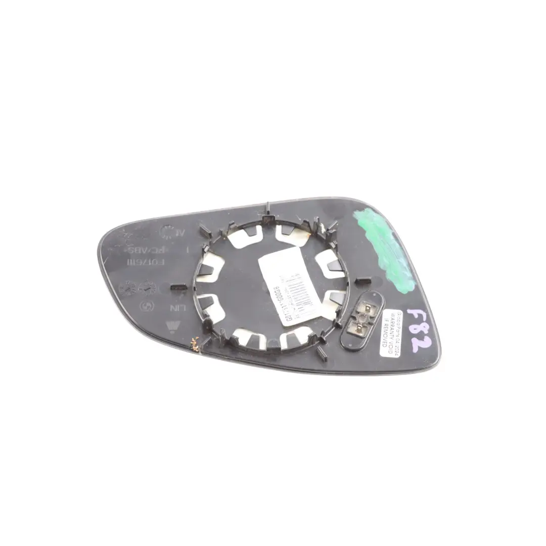 Wing Mirror Glass Wide Angle Heated Auto Left N/S to BMW F30 F31 F33 F87 with Part number 8059567 BMW F30 F31 F33 F87 Wing Mirror Glass Wide Angle Heated Auto Left N/S - SKU 8059567 - Part number 8059567