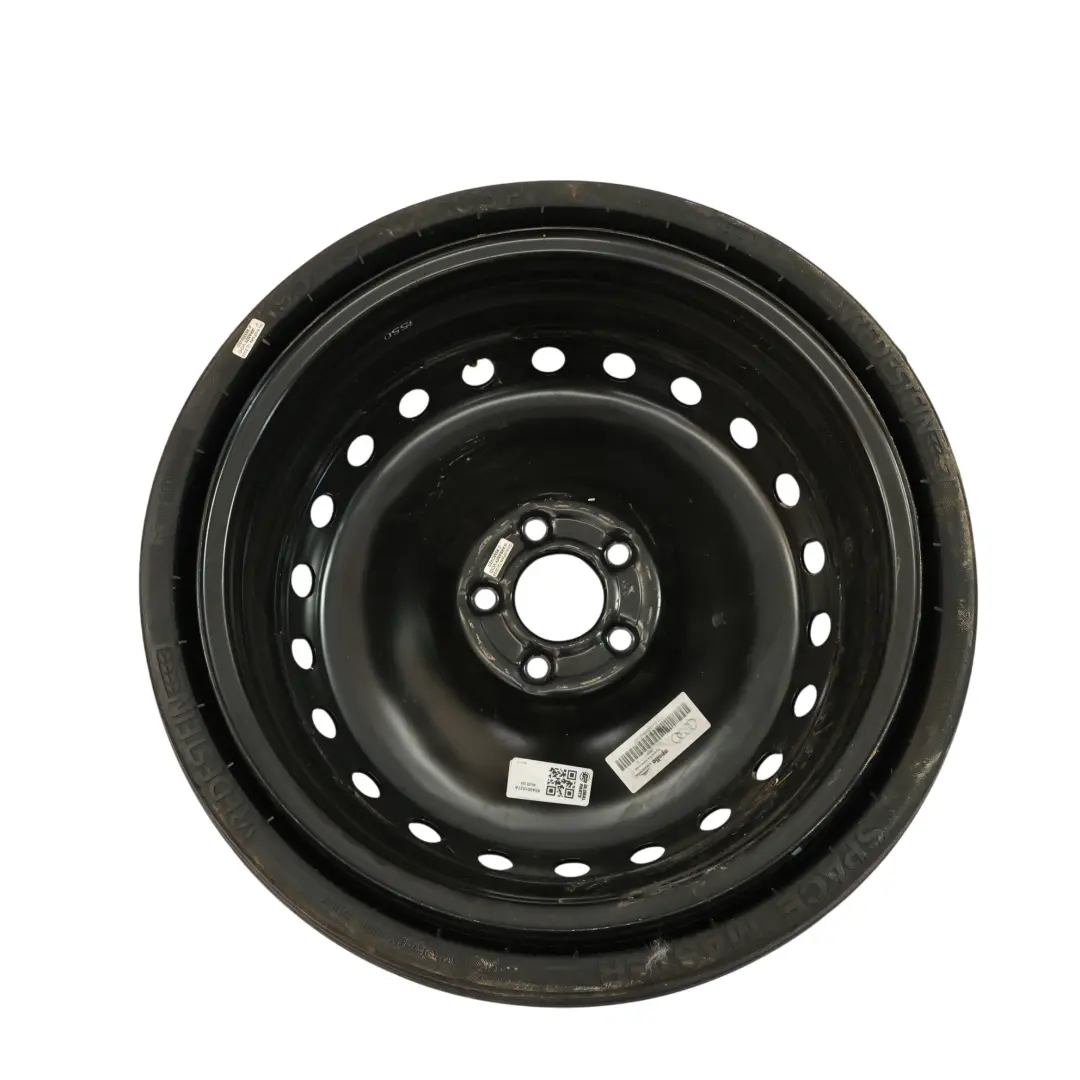 Spare Wheel Space Master Steel Rim R18 3,5J 195/75 to Audi Q5 8R with Part number 80A601027A Audi Q5 8R Spare Wheel Space Master Steel Rim R18 3,5J 195/75 - SKU 80A601027A - Part number 80A601027A