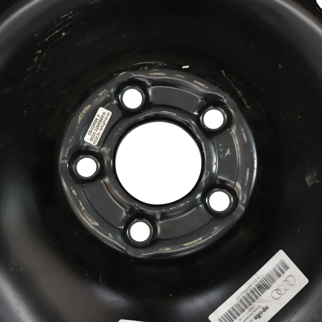 Roue De Secours Space Master Jante Acier R18 3,5J 195/75 pour Audi Q5 8R à propos du numéro de pièce 80A601027A Audi Q5 8R Roue De Secours Space Master Jante Acier R18 3,5J 195/75 - SKU 80A601027A - Numéro de pièce 80A601027A