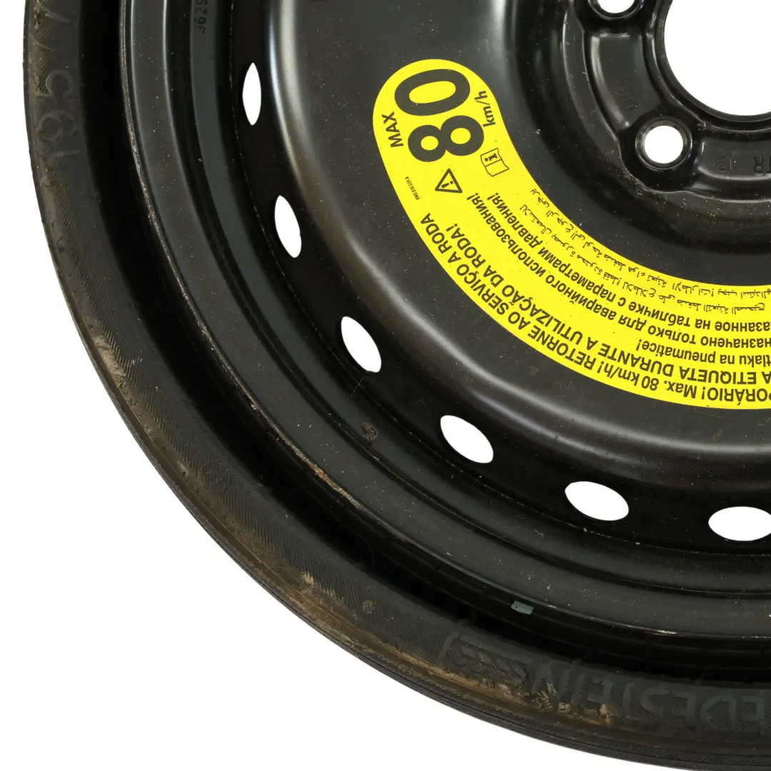 Koło Zapasowe Space Master Stalowe R18 3,5J 195/75 do Audi Q5 8R o numerze 80A601027A Audi Q5 8R Koło Zapasowe Space Master Stalowe R18 3,5J 195/75 - SKU 80A601027A - Numer Części 80A601027A