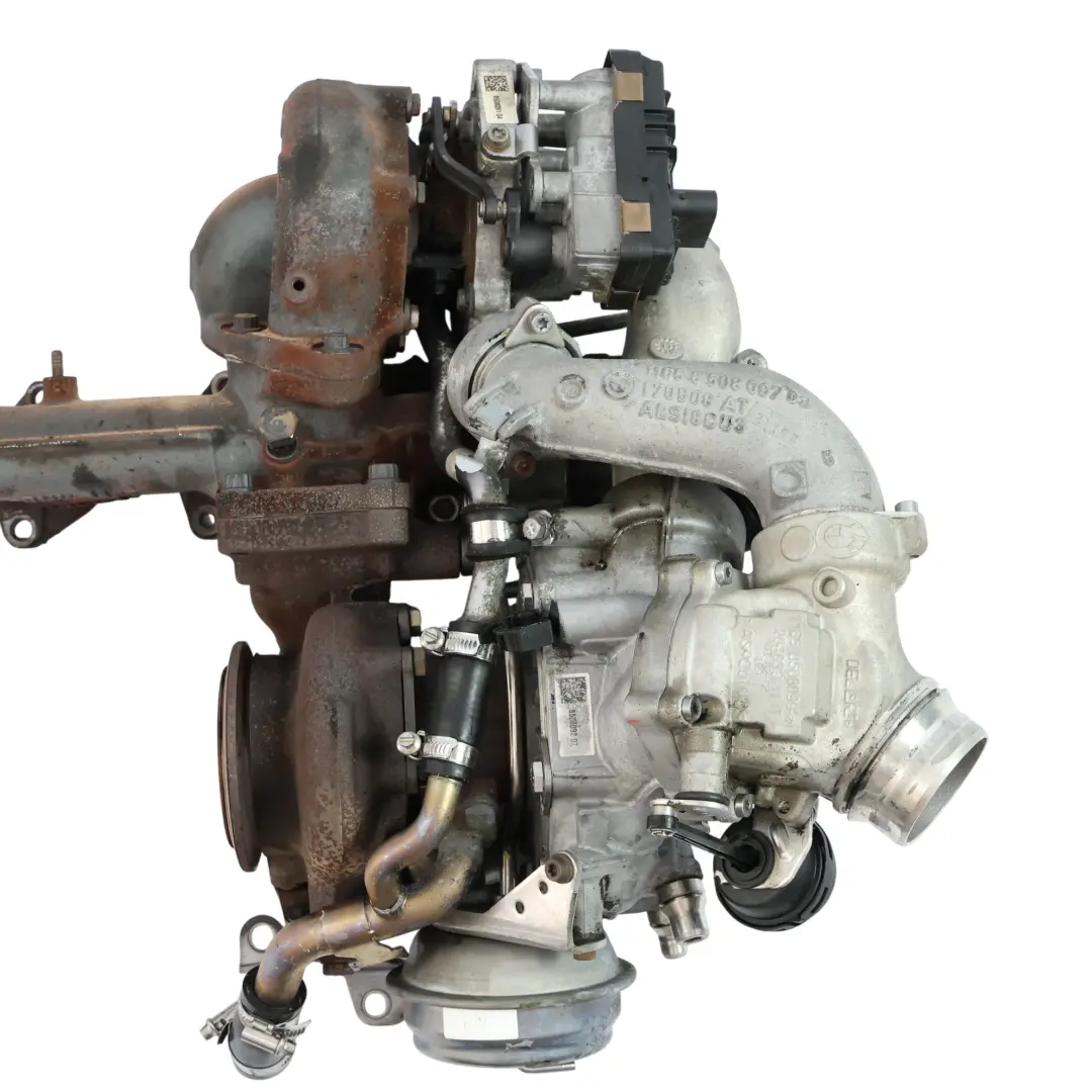 BMW F30 F31 F32 F10 Bi-Turbo Complete Turbocharger 335dX 435dX 535d N57Z - SKU 8508092 - Part number 8508092