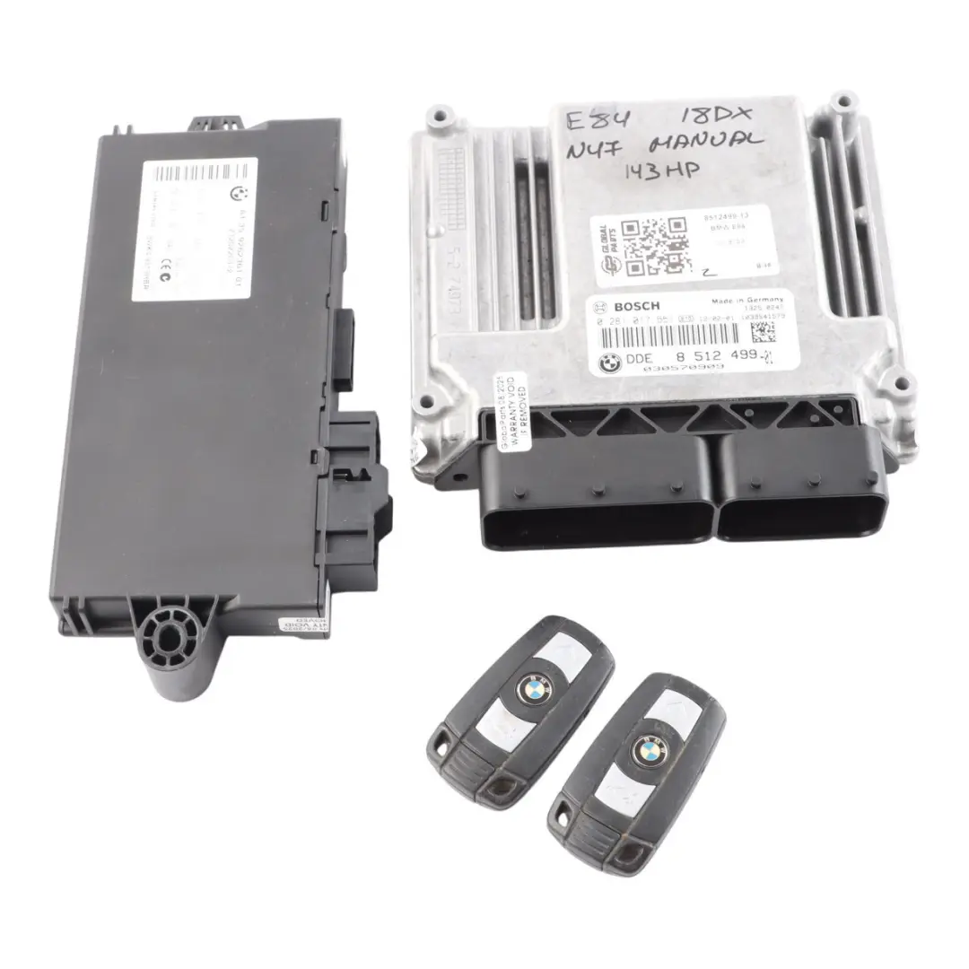 18dX N47 143HP Diesel Engine Control Module ECU Kit DDE Manual to BMW E84 with Part number 8512499 BMW E84 18dX N47 143HP Diesel Engine Control Module ECU Kit DDE Manual - SKU 8512499-13 - Part number 8512499