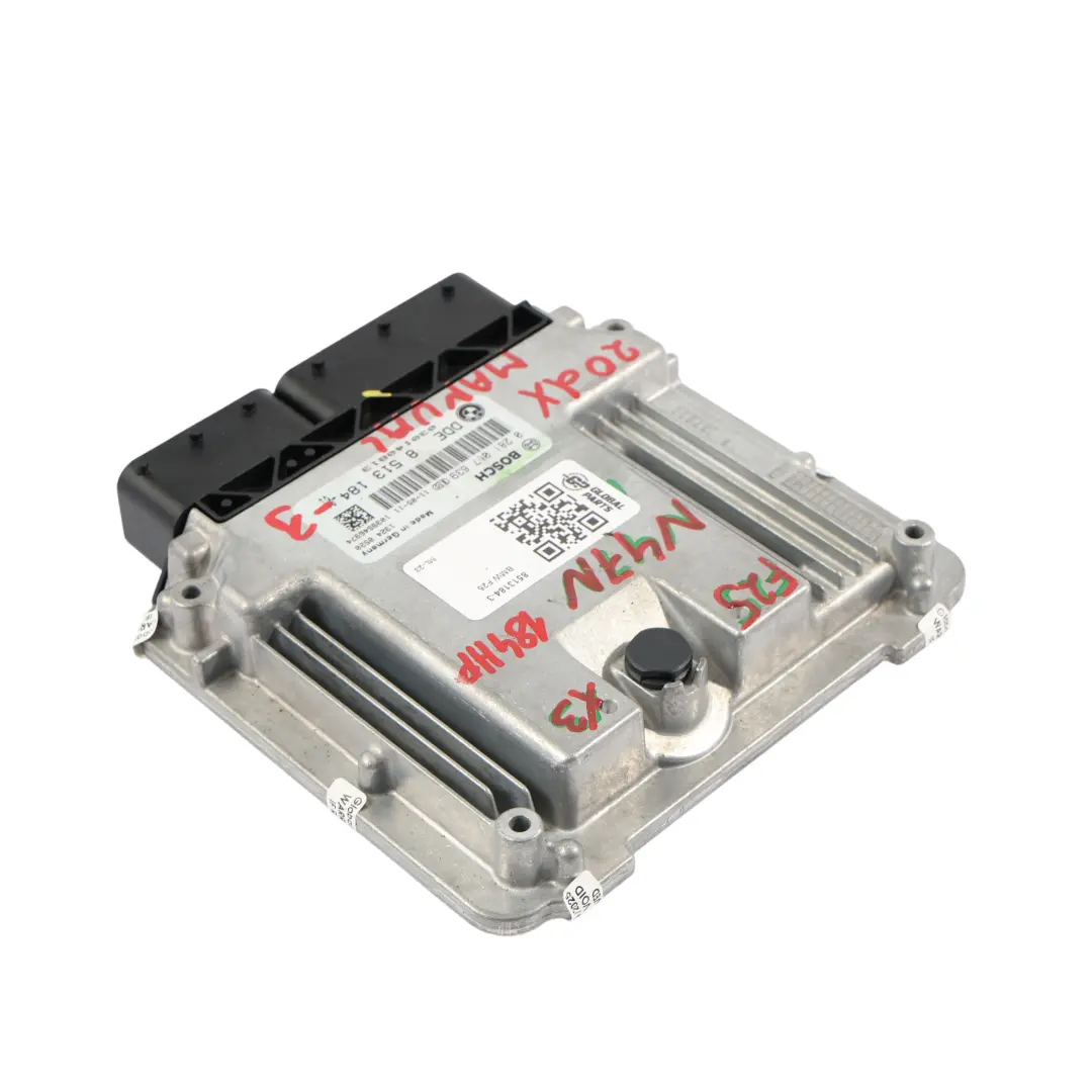 BMW X3 F25 20Dx Diesel N47N 184 CV Module Moteur ECU DDE Boite Manuelle - SKU 8513184-3 - Numéro de pièce 8513184