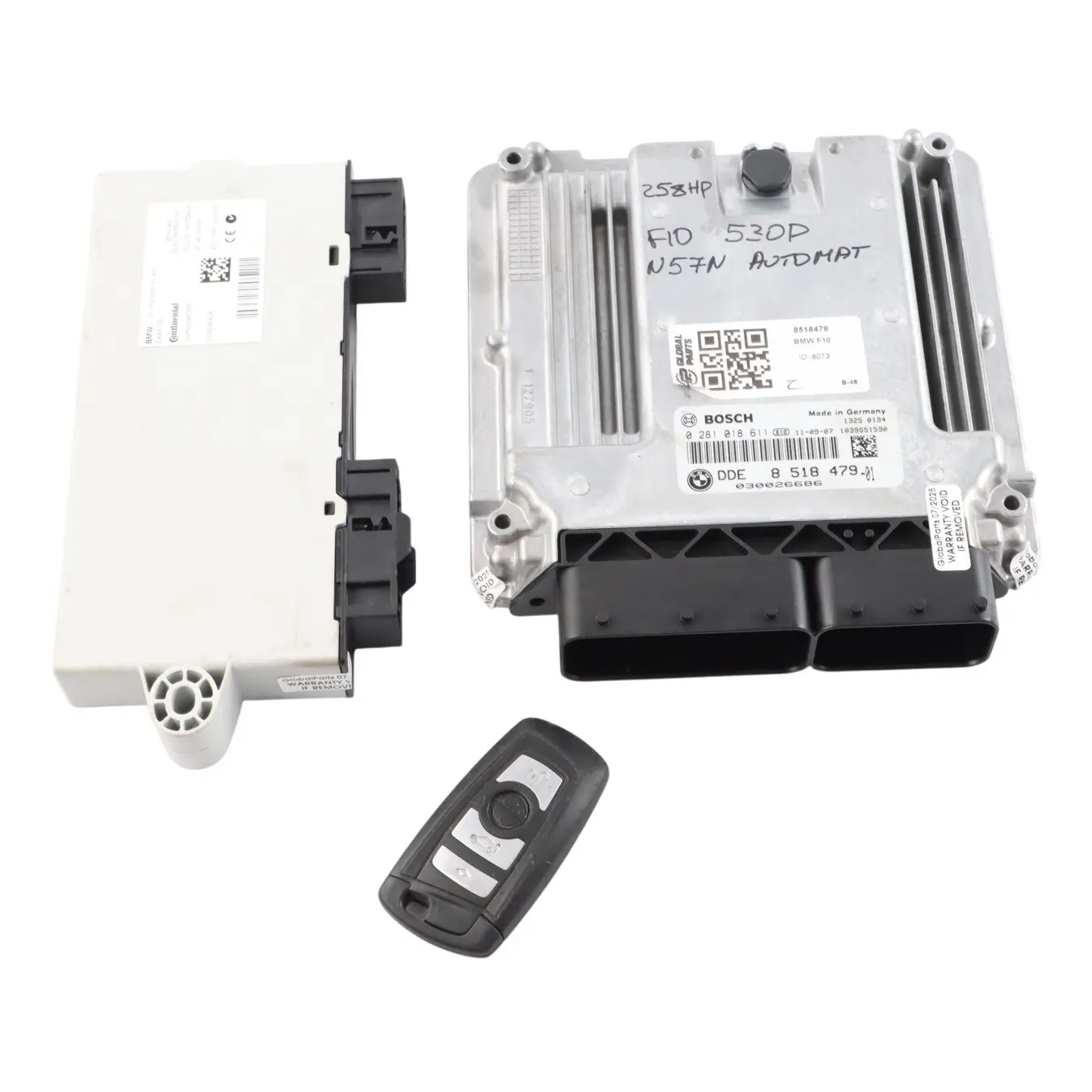 BMW F10 530dX N57N 258HP Diesel Engine Control ECU DDE Kit 8518479 Automatic