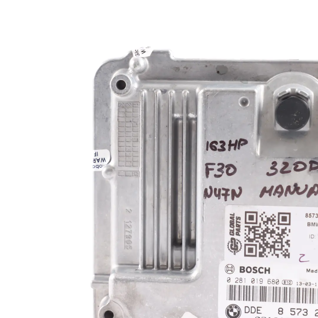 N47N 163HP Motor ECU DDE Manual para BMW F20 F30 F32 120d 320d 420d Diesel con número de pieza 8573257 BMW F20 F30 F32 120d 320d 420d Diesel N47N 163HP Motor ECU DDE Manual - SKU 8573257-9 - Número de pieza 8573257
