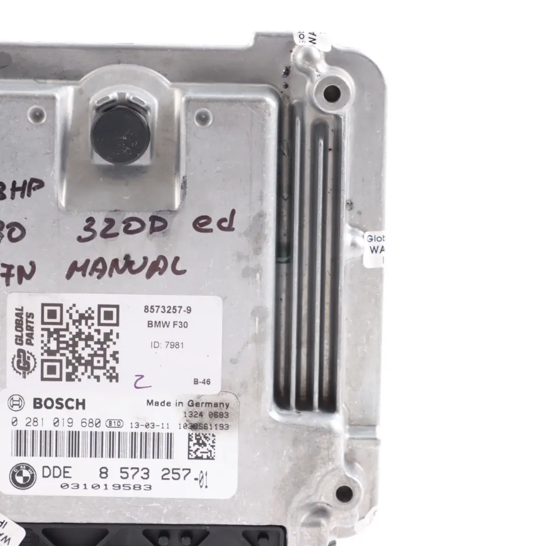 N47N 163HP Komputer Silnika ECU DDE do BMW F20 F30 F32 120d 320d 420d o numerze 8573257 BMW F20 F30 F32 120d 320d 420d N47N 163HP Komputer Silnika ECU DDE - SKU 8573257-9 - Numer Części 8573257