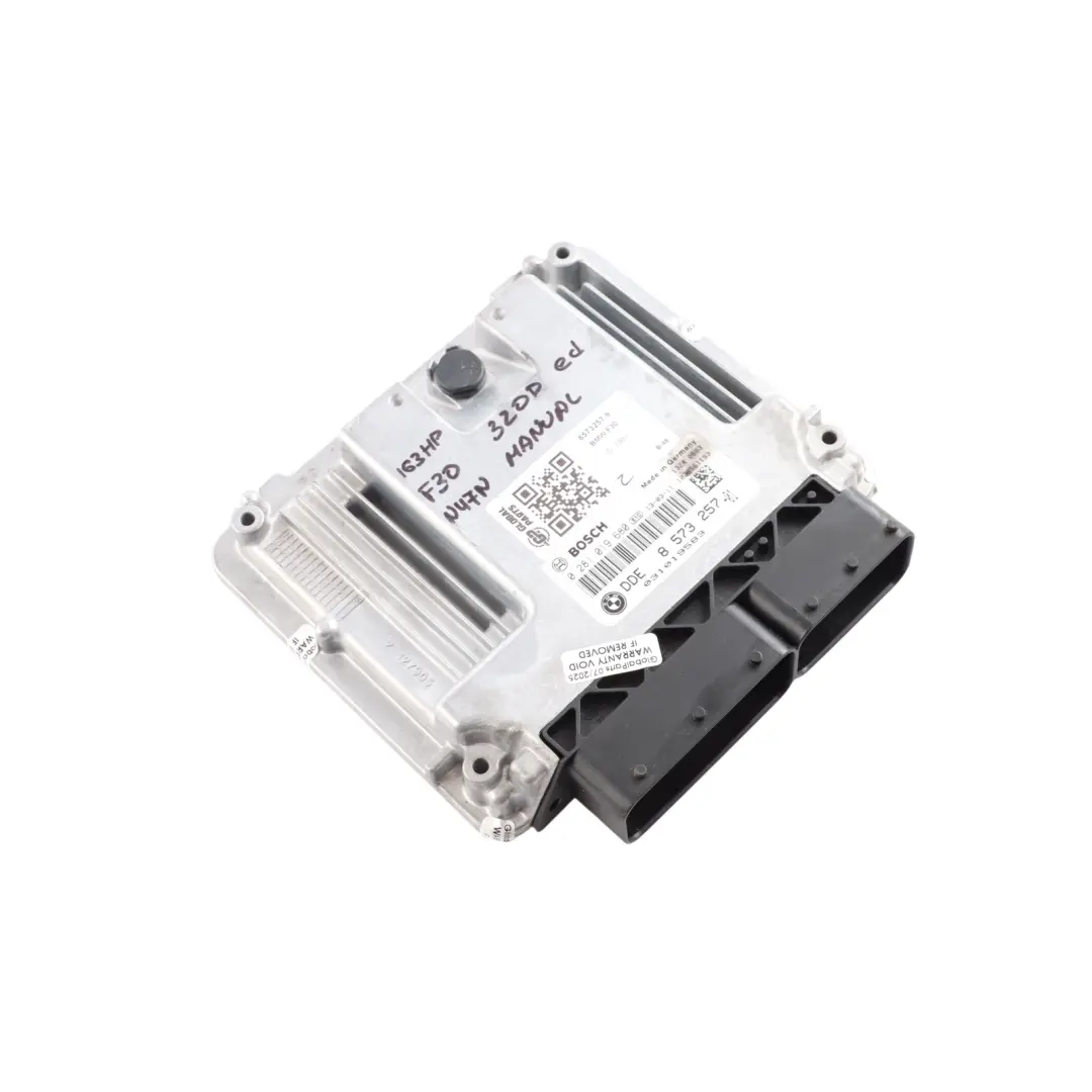 BMW F20 F30 F32 120d 320d 420d Diesel N47N 163HP Motore ECU DDE Manuale - SKU 8573257-9 - Numero di parte 8573257