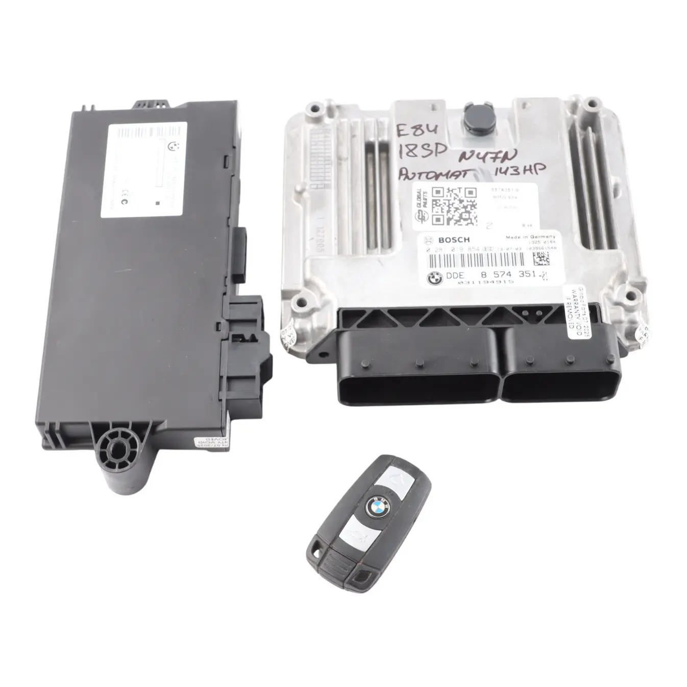 BMW X1 E84 18SD sDrive Diesel N47N Engine Control ECU DDE Kit 8574351 Automatic