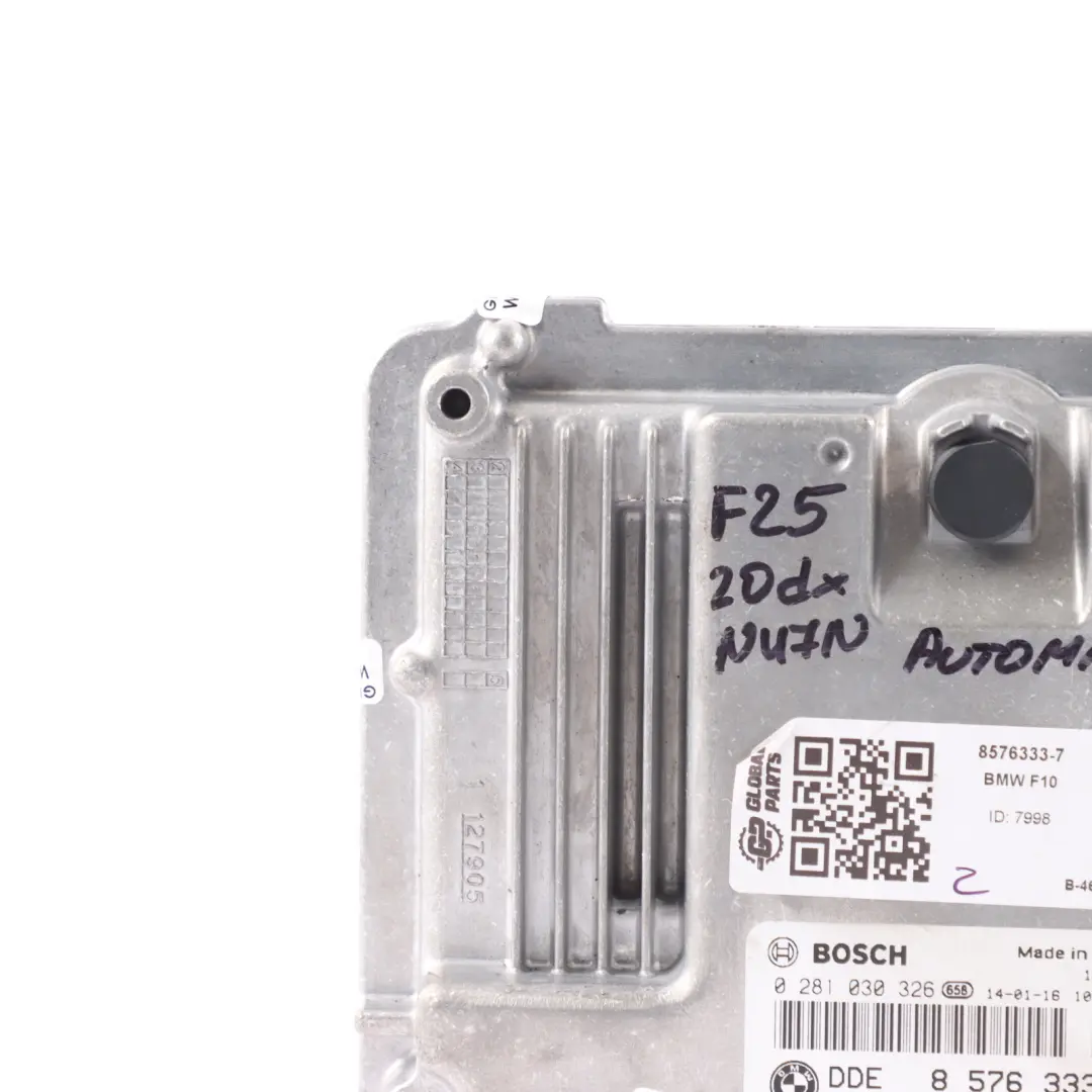 BMW F30 F31 F32 320dX 420dX N47N 184KM Sterownik DDE Automat - SKU 8576333-7 - Numer Części 8576333