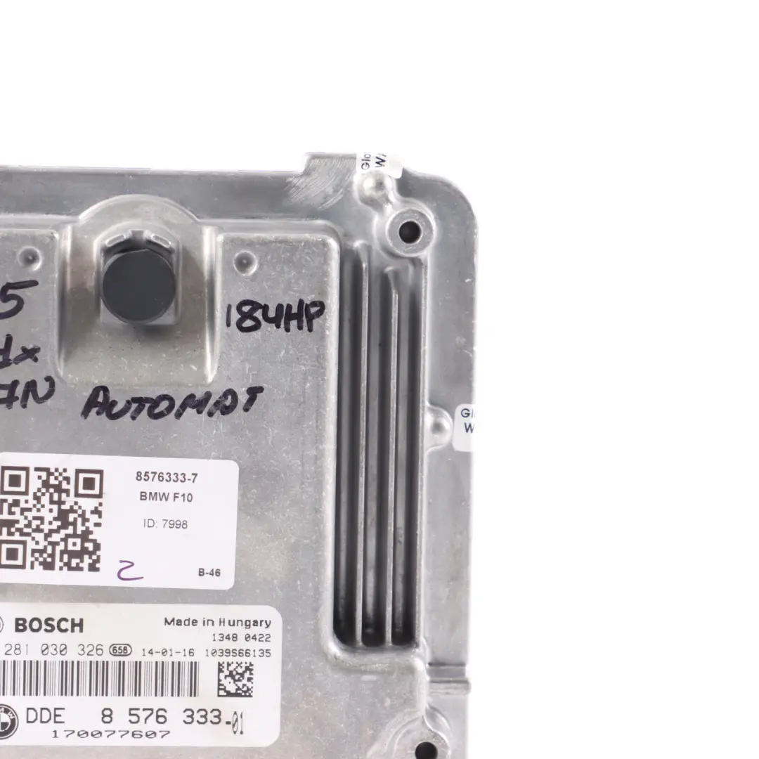 320dX 420dX N47N 184HP Engine ECU Kit DDE Automatic to BMW F30 F31 F32 with Part number 8576333 BMW F30 F31 F32 320dX 420dX N47N 184HP Engine ECU Kit DDE Automatic - SKU 8576333-7 - Part number 8576333