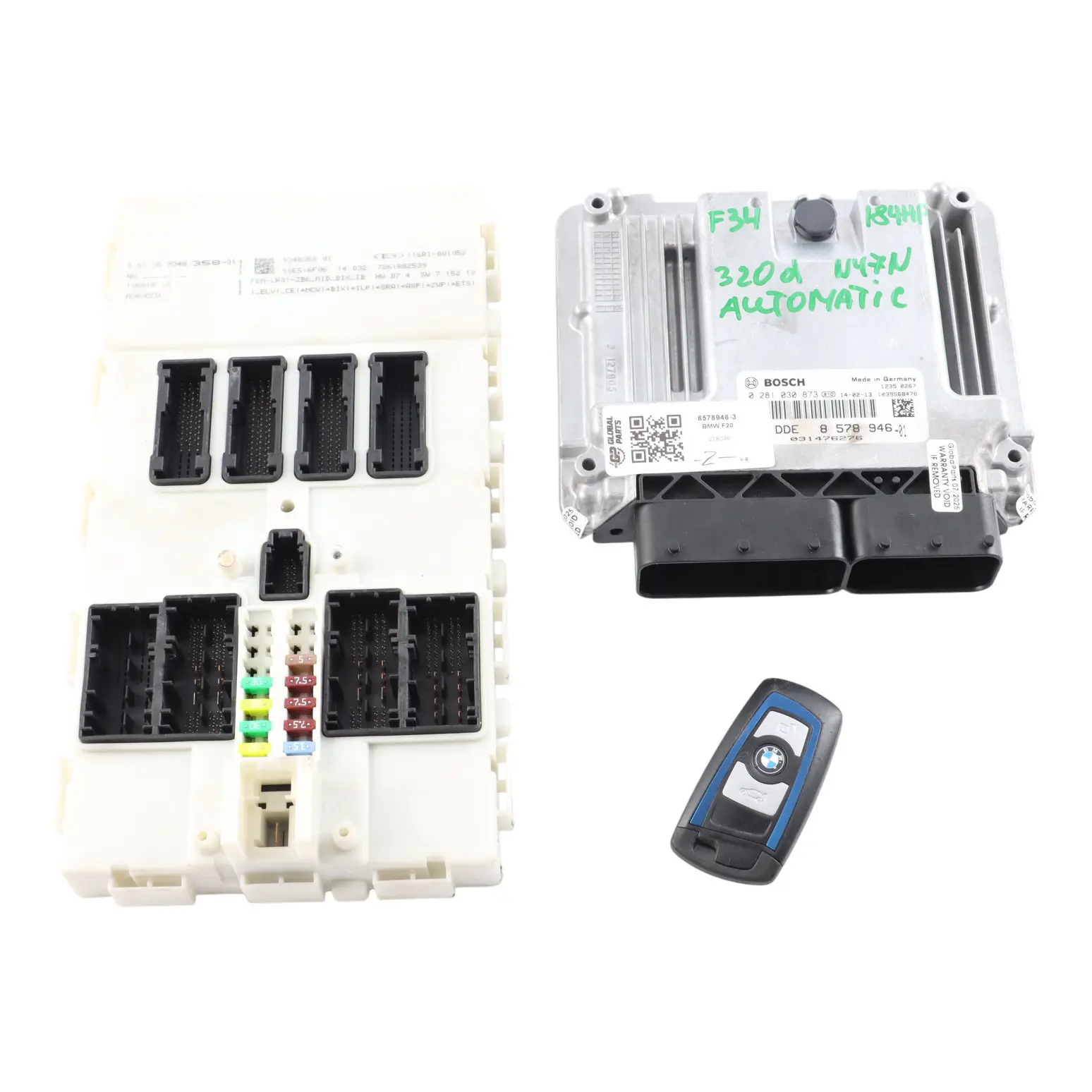 BMW F20 F30 F32 120d 320d 420d 184HP N47N Engine ECU Kit DDE 8578946 Automatic