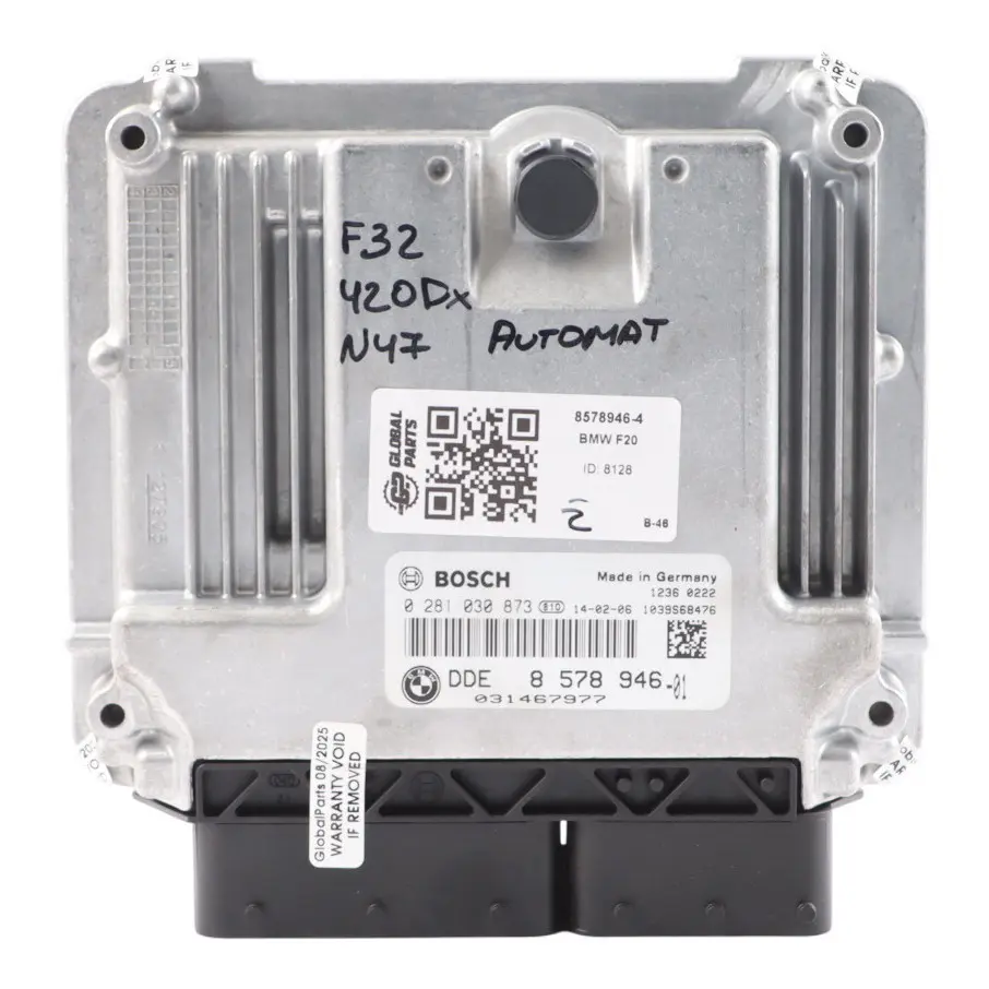 120Xd 320Xd 420Xd N47N Sterownik Silnika DDE do BMW F20 F30 F32 o numerze 8578946 BMW F20 F30 F32 120Xd 320Xd 420Xd N47N Sterownik Silnika DDE - SKU 8578946-4 - Numer Części 8578946