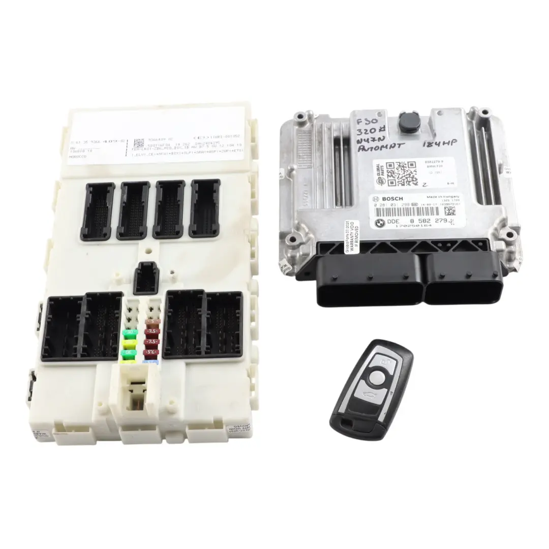 N47N 184HP Engine Control ECU Kit DDE 8582279 Automatic to BMW F30 F32 320d 420d with Part number 8576333 BMW F30 F32 320d 420d N47N 184HP Engine Control ECU Kit DDE 8582279 Automatic - SKU 8582279-9 - Part number 8576333