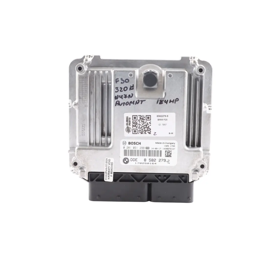 N47N 184HP Engine Control ECU Kit DDE 8582279 Automatic to BMW F30 F32 320d 420d with Part number 8576333 BMW F30 F32 320d 420d N47N 184HP Engine Control ECU Kit DDE 8582279 Automatic - SKU 8582279-9 - Part number 8576333