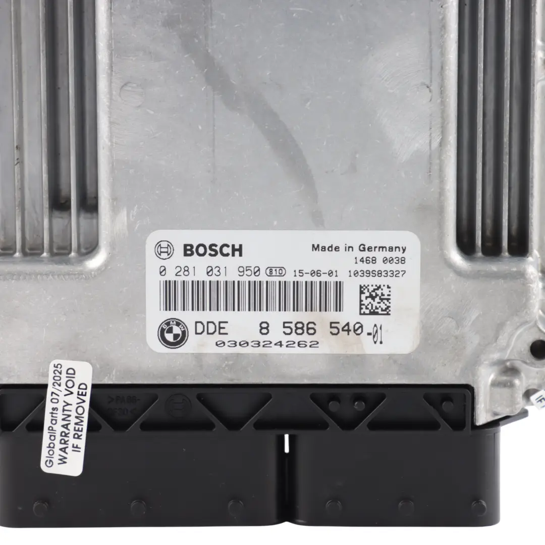 BMW F34 330dX N57N 258HP Engine Control ECU DDE Kit Automatic - SKU 8586540-8 - Part number 8586540