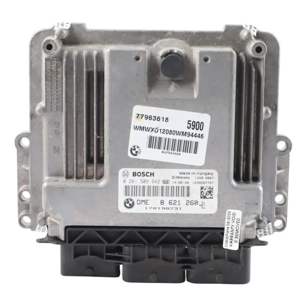218HP Engine Control ECU DME Manual to Mini Cooper S R60 JCW ALL4 N18 with Part number 8621260 Mini Cooper S R60 JCW ALL4 N18 218HP Engine Control ECU DME Manual - SKU 8621260-3 - Part number 8621260