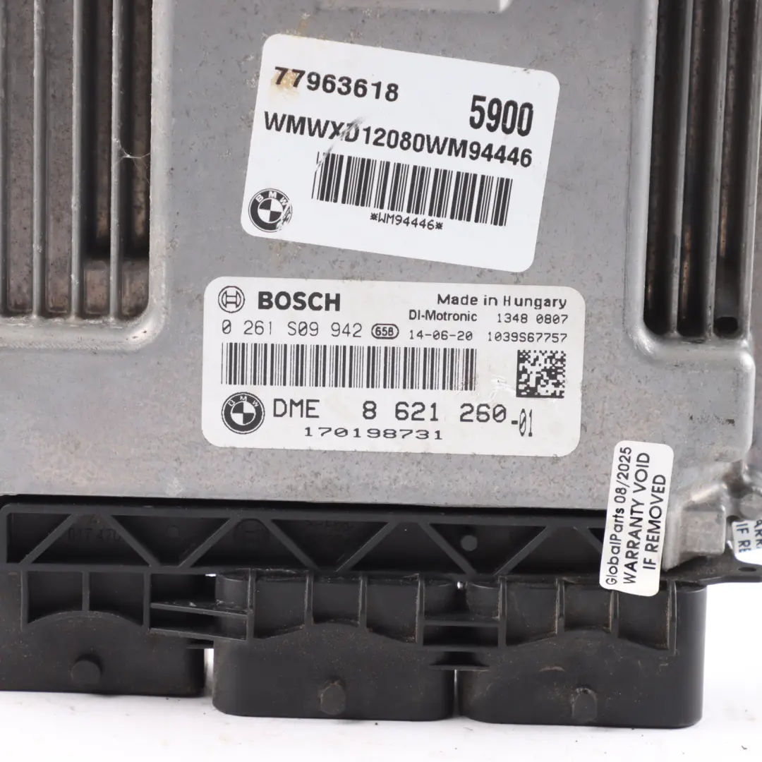 Mini Cooper S R60 JCW ALL4 N18 218HP Engine Control ECU DME Manual - SKU 8621260-3 - Part number 8621260