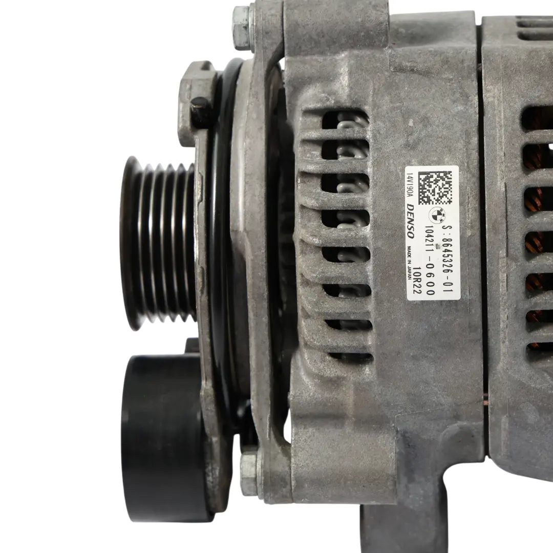 Alternateur-Générateur 14 V 190A pour BMW F20 F21 F30 F31 LCI F32 F33 F34 à propos du numéro de pièce 8645326 BMW F20 F21 F30 F31 LCI F32 F33 F34 Alternateur-Générateur 14 V 190A - SKU 8645326 - Numéro de pièce 8645326