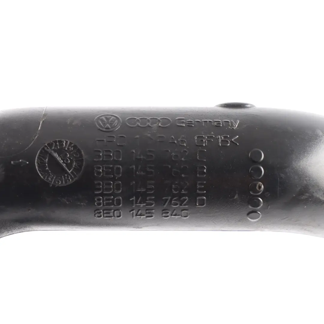 Przewód Wąż Rura Intercoolera do Audi A4 B6 B7 1.9 TDI Diesel o numerze 8E0145762B Audi A4 B6 B7 1.9 TDI Diesel Przewód Wąż Rura Intercoolera - SKU 8E0145762B-1 - Numer Części 8E0145762B