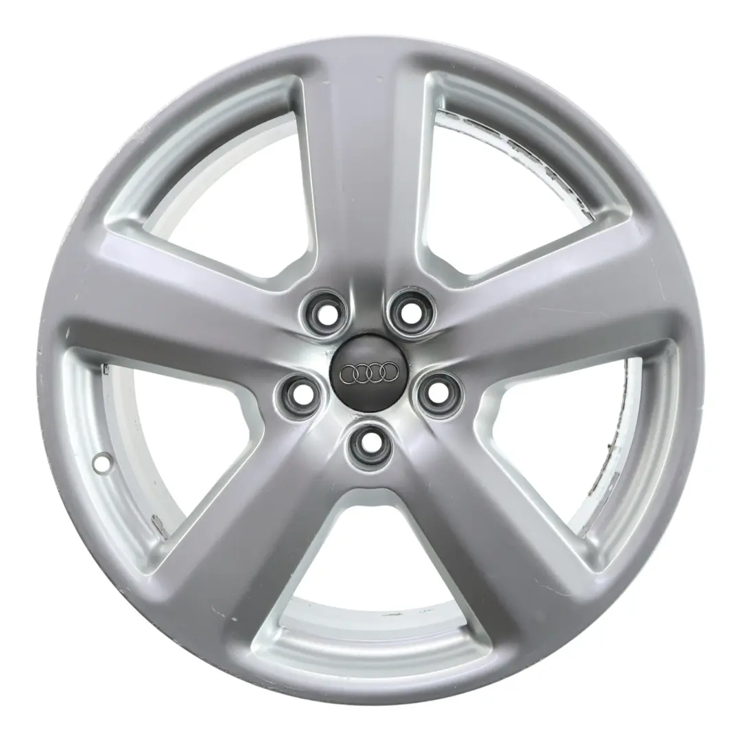 Audi A4 B7 Srebrna Felga Aluminiowa 18" ET:43 8J - SKU 8E0601025AK-6 - Numer Części 8E0601025AK