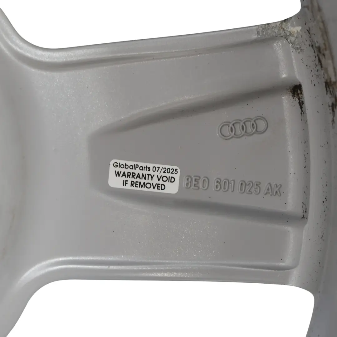 Alloy Wheel Rim 18" ET:43 8J to Audi A4 B7 Silver with Part number 8E0601025AK Audi A4 B7 Silver Alloy Wheel Rim 18" ET:43 8J - SKU 8E0601025AK-6 - Part number 8E0601025AK