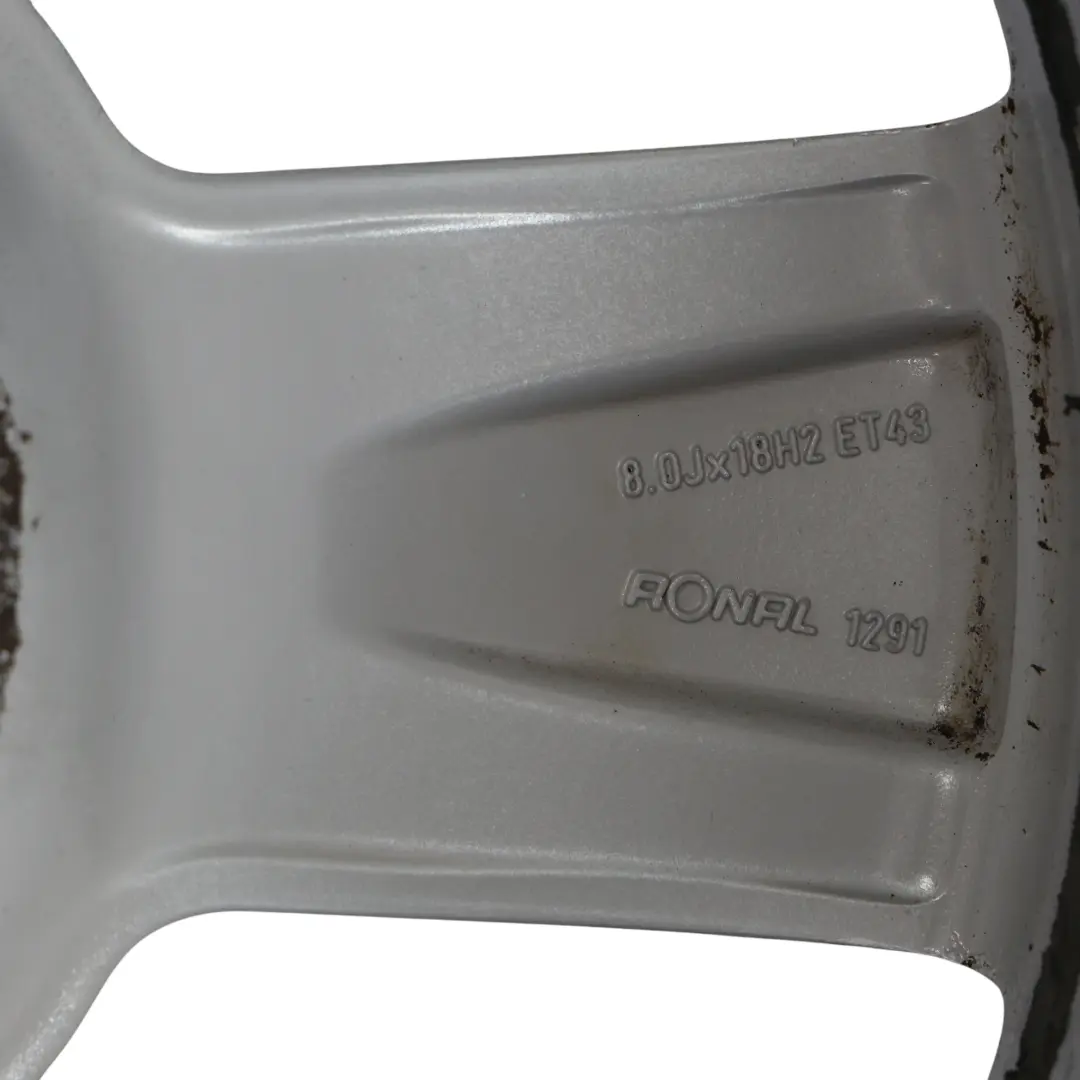 Audi A4 B7 Silver Alloy Wheel Rim 18" ET:43 8J - SKU 8E0601025AK-8 - Part number 8E0601025AK