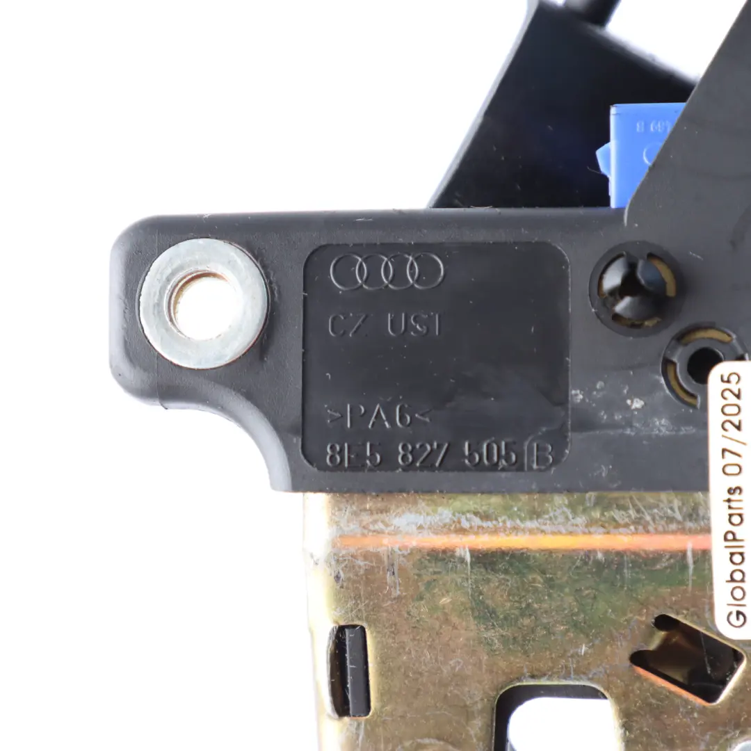 Lock Boot Trunk Lid Latch Catch Mechanism to Audi A4 B7 Cabrio Tailgate with Part number 8E5827505B Audi A4 B7 Cabrio Tailgate Lock Boot Trunk Lid Latch Catch Mechanism - SKU 8E5827505B-1 - Part number 8E5827505B