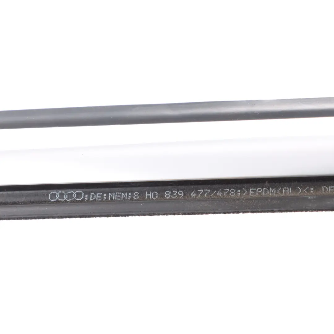 Window Seal Door Rear Left N/S Gasket Strip to Audi A4 B7 Cabriolet with Part number 8H0839477C Audi A4 B7 Cabriolet Window Seal Door Rear Left N/S Gasket Strip - SKU 8H0839477C - Part number 8H0839477C