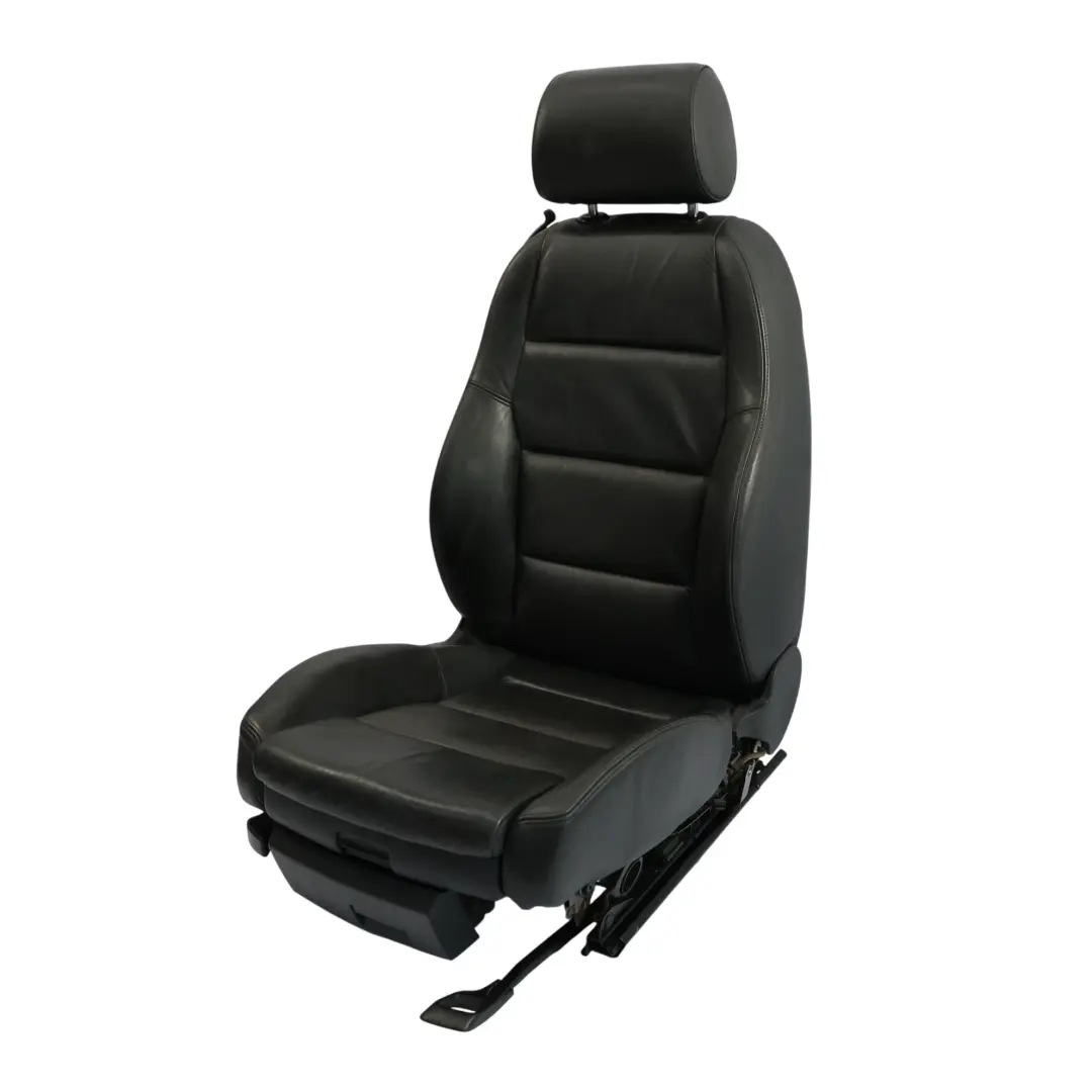 Audi A4 B7 8H Kabriolet Sportowy Fotel Przedni Prawy Soul Czarny Skóra - SKU 8H0881806AB - Numer Części 8H0881806AB