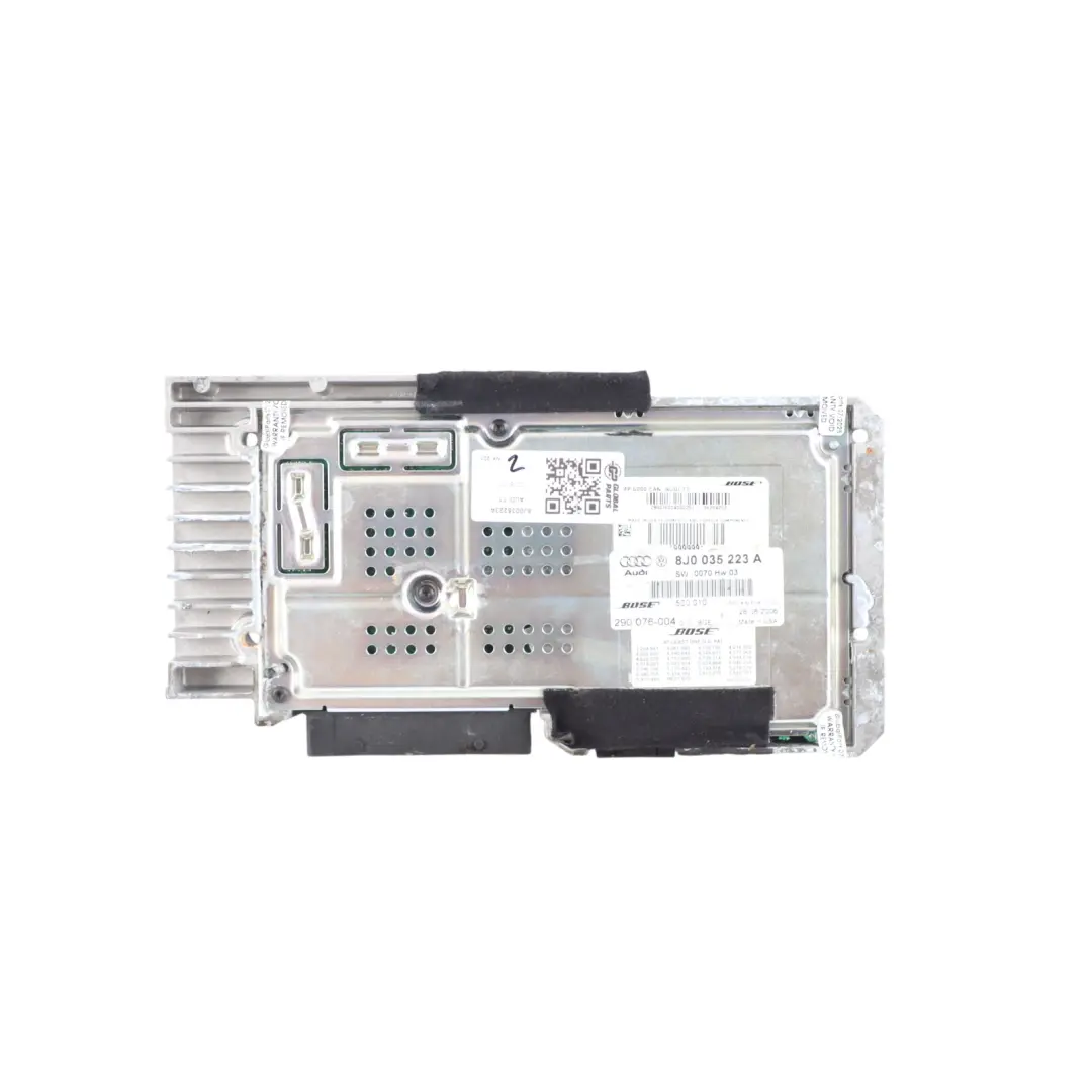 Amplificateur Audio Unité De Commande Bose Premium pour Audi TT 8J à propos du numéro de pièce 8J0035223A Audi TT 8J Amplificateur Audio Unité De Commande Bose Premium - SKU 8J0035223A - Numéro de pièce 8J0035223A