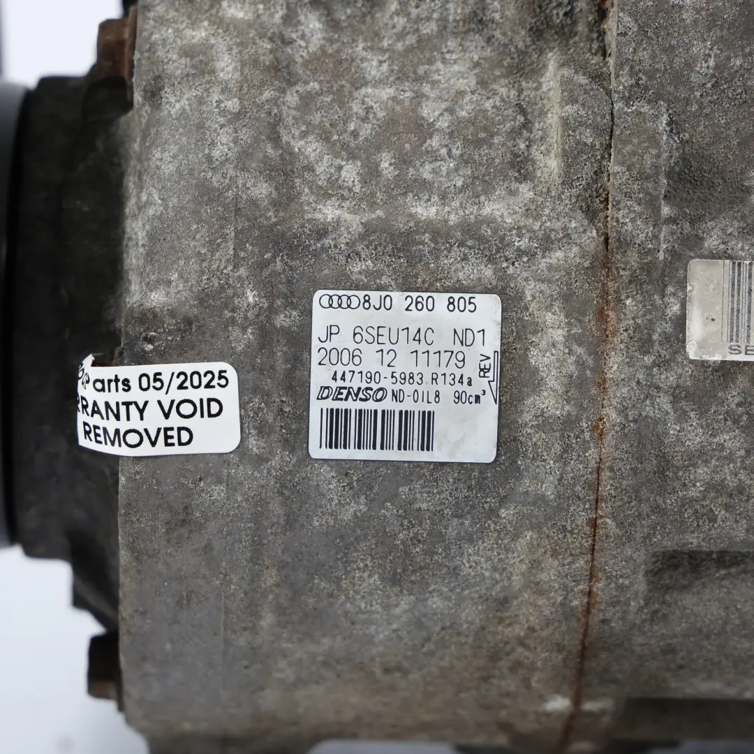 Sprężarka Pompa Klimatyzacji do Audi TT 8J A3 8P o numerze 8J0260805 Audi TT 8J A3 8P Sprężarka Pompa Klimatyzacji - SKU 8J0260805 - Numer Części 8J0260805