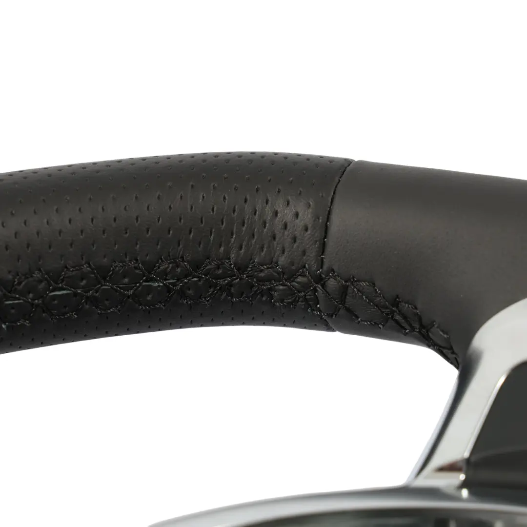 Audi TT 8J Steering Wheel NEW Black Leather Flat Bottom - SKU 8J0419091B-2 - Part number 8J0419091B