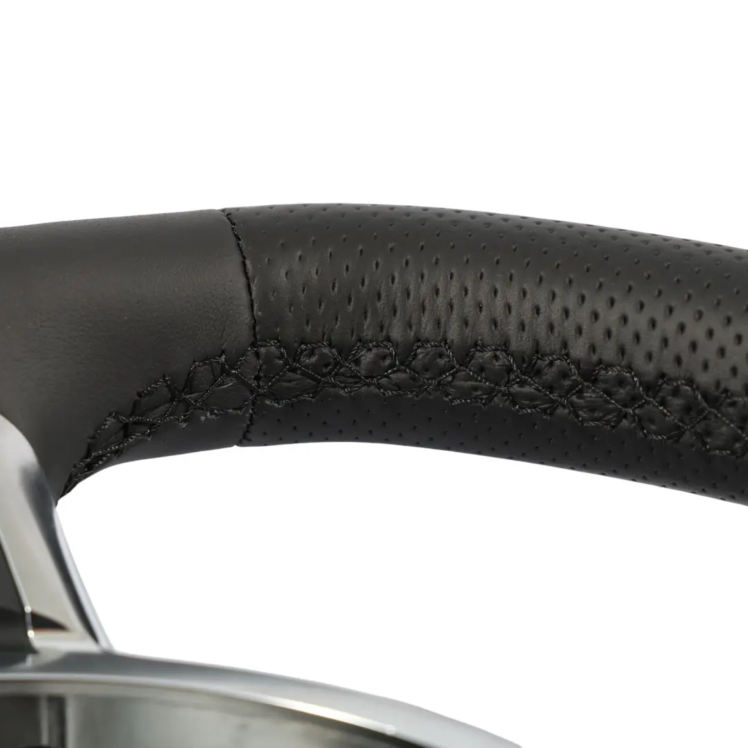 Audi TT 8J Steering Wheel NEW Black Leather Flat Bottom - SKU 8J0419091B-2 - Part number 8J0419091B